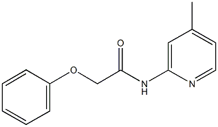 N-(4-methyl-2-pyridinyl)-2-phenoxyacetamide 结构式