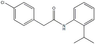 2-(4-chlorophenyl)-N-(2-isopropylphenyl)acetamide 结构式