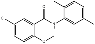 5-chloro-N-(2,5-dimethylphenyl)-2-methoxybenzamide 结构式