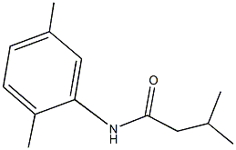 N-(2,5-dimethylphenyl)-3-methylbutanamide 结构式