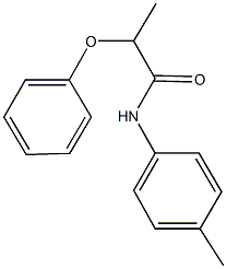 N-(4-methylphenyl)-2-phenoxypropanamide 结构式