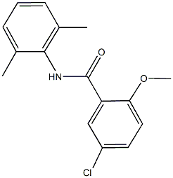 5-chloro-N-(2,6-dimethylphenyl)-2-methoxybenzamide 结构式