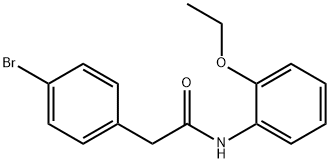 2-(4-bromophenyl)-N-(2-ethoxyphenyl)acetamide 结构式