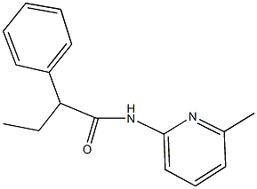 N-(6-methyl-2-pyridinyl)-2-phenylbutanamide 结构式