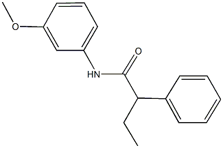 N-(3-methoxyphenyl)-2-phenylbutanamide 结构式