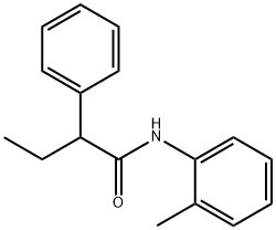 N-(2-methylphenyl)-2-phenylbutanamide 结构式