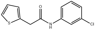 N-(3-chlorophenyl)-2-(2-thienyl)acetamide 结构式