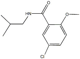 5-氯-2-甲氧基-N-(2-甲基丙基)苯甲酰胺 结构式