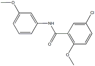 5-chloro-2-methoxy-N-(3-methoxyphenyl)benzamide 结构式