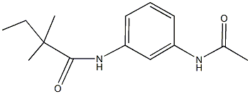 N-[3-(acetylamino)phenyl]-2,2-dimethylbutanamide 结构式