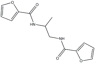 N-[2-(2-furoylamino)-1-methylethyl]-2-furamide 结构式