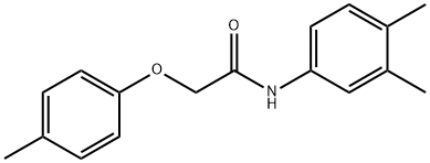 N-(3,4-dimethylphenyl)-2-(4-methylphenoxy)acetamide 结构式