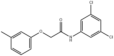 N-(3,5-dichlorophenyl)-2-(3-methylphenoxy)acetamide 结构式