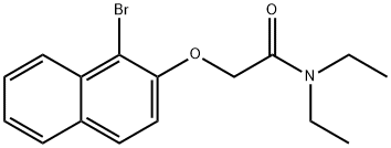 2-[(1-bromo-2-naphthyl)oxy]-N,N-diethylacetamide 结构式