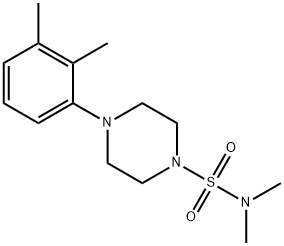 4-(2,3-dimethylphenyl)-N,N-dimethyl-1-piperazinesulfonamide 结构式