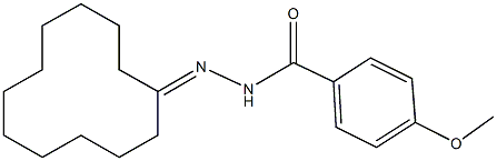 N'-cyclododecylidene-4-methoxybenzohydrazide 结构式