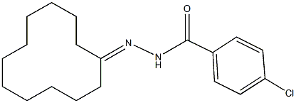 4-chloro-N'-cyclododecylidenebenzohydrazide 结构式