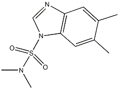 N,N,5,6-tetramethyl-1H-benzimidazole-1-sulfonamide 结构式