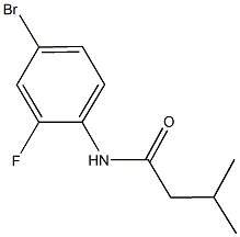 N-(4-bromo-2-fluorophenyl)-3-methylbutanamide 结构式