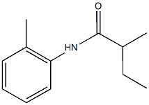 2-methyl-N-(2-methylphenyl)butanamide 结构式