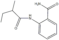 2-[(2-methylbutanoyl)amino]benzamide 结构式