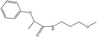 N-(3-methoxypropyl)-2-phenoxypropanamide 结构式