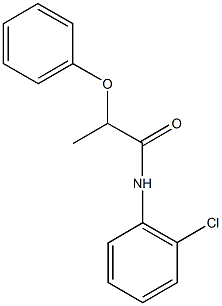 N-(2-chlorophenyl)-2-phenoxypropanamide 结构式