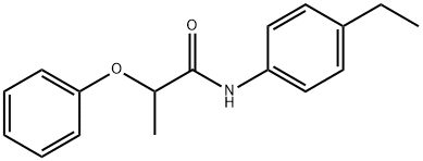 N-(4-ethylphenyl)-2-phenoxypropanamide 结构式