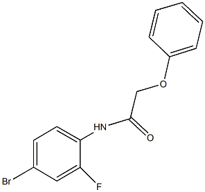 N-(4-bromo-2-fluorophenyl)-2-phenoxyacetamide 结构式