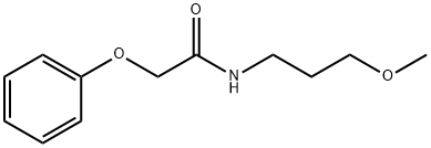 N-(3-methoxypropyl)-2-phenoxyacetamide 结构式