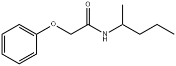 N-(1-methylbutyl)-2-phenoxyacetamide 结构式