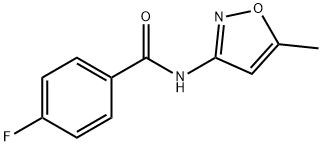 4-fluoro-N-(5-methyl-3-isoxazolyl)benzamide 结构式