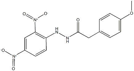 N'-{2,4-dinitrophenyl}-2-(4-methoxyphenyl)acetohydrazide 结构式