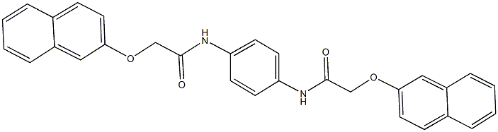 2-(2-naphthyloxy)-N-(4-{[(2-naphthyloxy)acetyl]amino}phenyl)acetamide 结构式