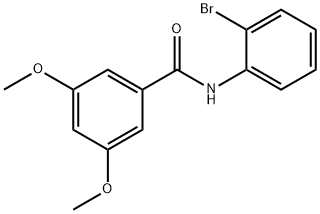 N-(2-bromophenyl)-3,5-dimethoxybenzamide 结构式