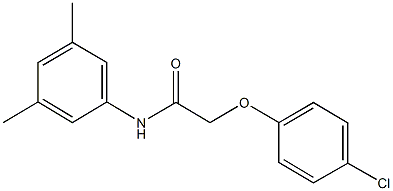 2-(4-chlorophenoxy)-N-(3,5-dimethylphenyl)acetamide 结构式