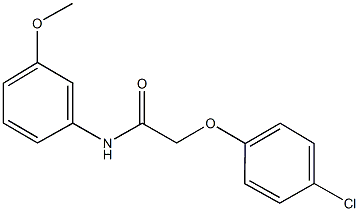 2-(4-chlorophenoxy)-N-(3-methoxyphenyl)acetamide 结构式