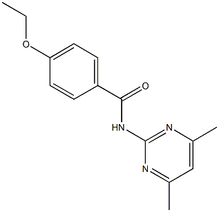 N-(4,6-dimethyl-2-pyrimidinyl)-4-ethoxybenzamide 结构式