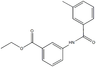 ethyl 3-[(3-methylbenzoyl)amino]benzoate 结构式