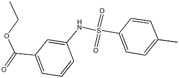 ethyl 3-{[(4-methylphenyl)sulfonyl]amino}benzoate 结构式