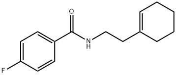 N-[2-(1-cyclohexen-1-yl)ethyl]-4-fluorobenzamide 结构式