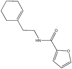 N-[2-(1-cyclohexen-1-yl)ethyl]-2-furamide 结构式