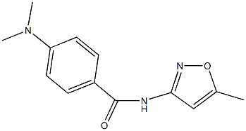 4-(dimethylamino)-N-(5-methyl-3-isoxazolyl)benzamide 结构式