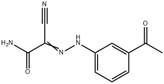 2-[(3-acetylphenyl)hydrazono]-2-cyanoacetamide 结构式