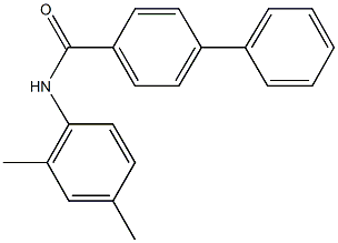 N-(2,4-dimethylphenyl)[1,1'-biphenyl]-4-carboxamide 结构式