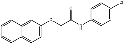 N-(4-chlorophenyl)-2-(2-naphthyloxy)acetamide 结构式