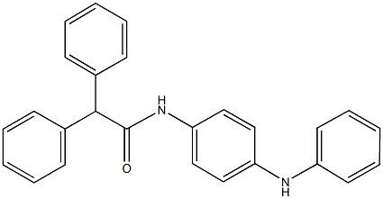 N-(4-anilinophenyl)-2,2-diphenylacetamide 结构式