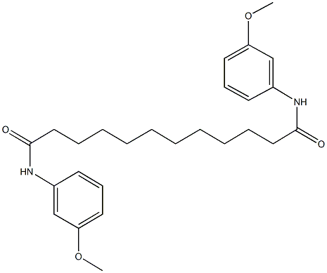 N~1~,N~12~-bis(3-methoxyphenyl)dodecanediamide 结构式