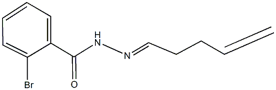 2-bromo-N'-(4-pentenylidene)benzohydrazide 结构式