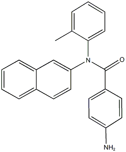 4-amino-N-(2-methylphenyl)-N-(2-naphthyl)benzamide 结构式